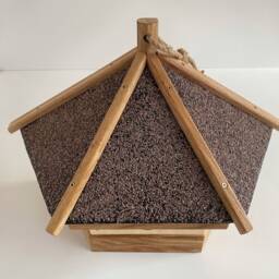 Handmade Wooden Birdhouse Water Resistant Outdoor Decor - 16.9x11.8 - thumbnail 4