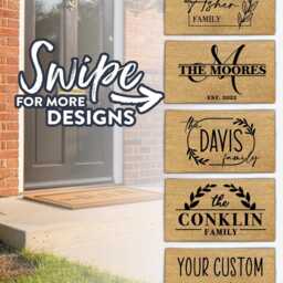 The Navarro Family Personalized Doormat - Custom Entry Entryway Welcome Rug - thumbnail 2