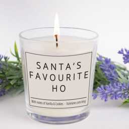 Santa's Favourite Ho Joke Candle, Gifts For Her, Funny Candle, , Scented Secret Santa Gift, Christmas Friendship Gift - thumbnail 2