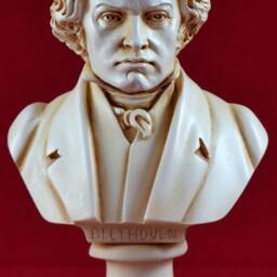 Beethoven Bust Statue Greek Aged Patina 16 cm 6, 3 Inch - thumbnail 4