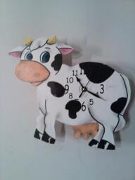 Udderly Adorable Bovine Pendulum Clock - thumbnail 1
