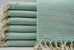 "Beach Towel, Spa Towel, Turkish Peshtemal, Turkish Towel, Mint Green Bath Towel, Peshtemal Towel, 40""x70"