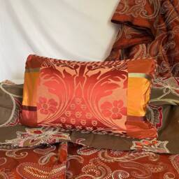 "Terra Cotta Pillow Cover Woven Jacquard Bohemian Cushion - 14""x 24" - thumbnail 4