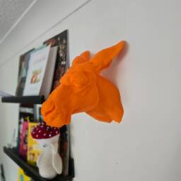 Kangaroo Wall Mount - Animal Head Decor 3D Printed - thumbnail 3