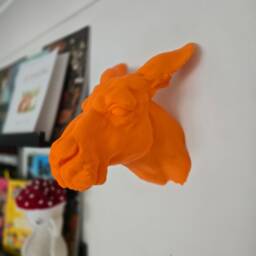 Kangaroo Wall Mount - Animal Head Decor 3D Printed - thumbnail 1
