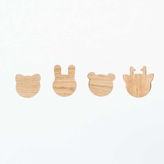 Furniture Handles For Toddler & Kids Room, Animal Shaped Drawer Knobs, Oak Wood Dresser Pulls Nursery - image 1