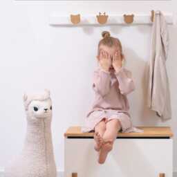 Furniture Handles For Toddler & Kids Room, Animal Shaped Drawer Knobs, Oak Wood Dresser Pulls Nursery - thumbnail 4