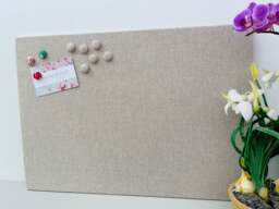 Linen Fabric Magnetic Board/Notice