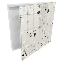 Gray Pattern Key Cabinet For Home, Box Minimalist Textures, Lovers Of Modern Design - thumbnail 2