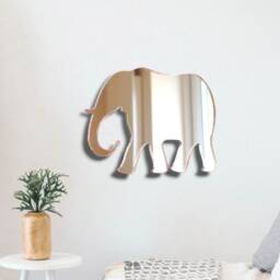 Elephant Acrylic Mirror Wall Art Personalized Engraving - thumbnail 2