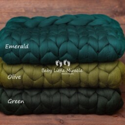 Exclusive Quality Chunky Wool Blanket, Mustard Photo Prop, Baby Photography, Newborn Prop, Newborn - thumbnail 4