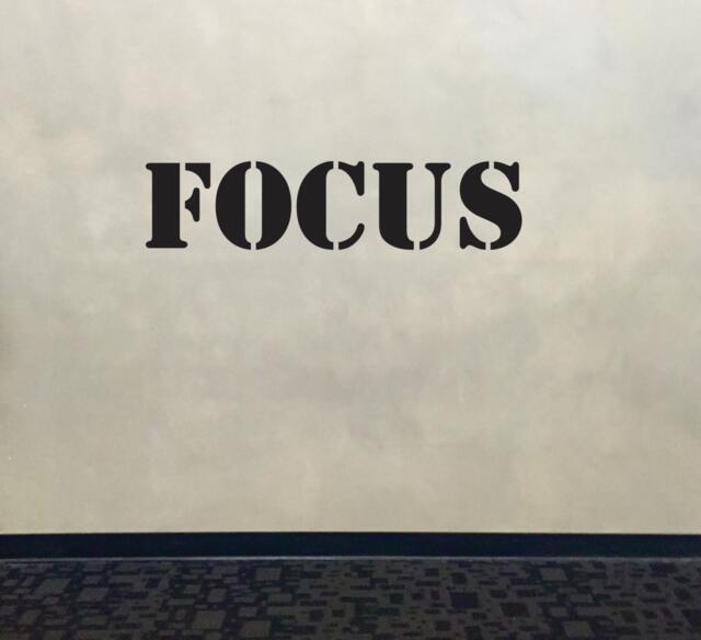 Wall Decal For Gym, Fitness Decal, Classroom Decor, Focus Stencil Font Gym Physical Therapist Office Sign, 095 - image 1