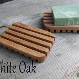 Wooden Soap Dish, Cedar Draining Handmade Zero Waste Dish With Drain - thumbnail 4