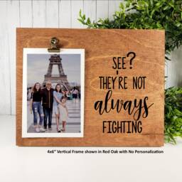 See They're Not Always Fighting Picture Frame, Funny Gift For Moms Office, Fathers Day Daddy Or Grandpa, Mothers Desk Decor - thumbnail 2