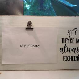 See They're Not Always Fighting Picture Frame, Funny Gift For Moms Office, Fathers Day Daddy Or Grandpa, Mothers Desk Decor - thumbnail 3