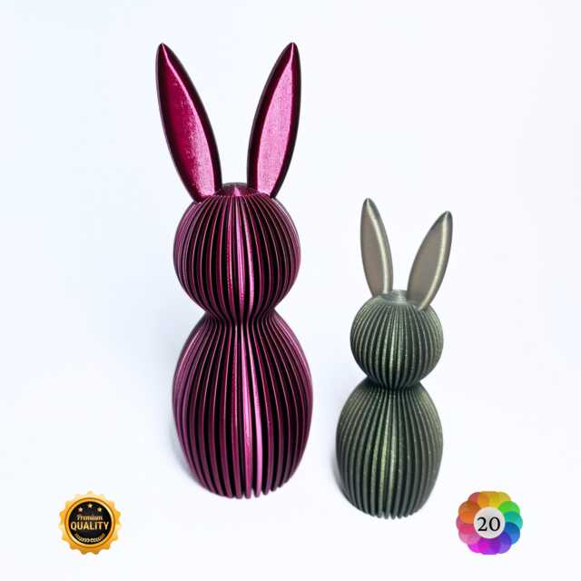 Easter Bunny Statue Unique Holiday Decor - image 1