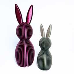 Easter Bunny Statue Unique Holiday Decor - thumbnail 4