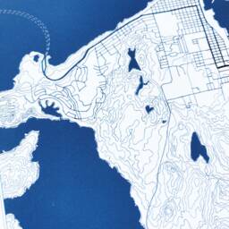 Anacortes Map Street Washington City Drawing Blueprint Style - Art Print Home Gift Puget Sound Ferry Vacation Rental Decor Fidalgo - thumbnail 3