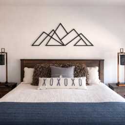 Mountain Metal Wall Art, Fireplace Decoration, Ranges View Decor - thumbnail 3