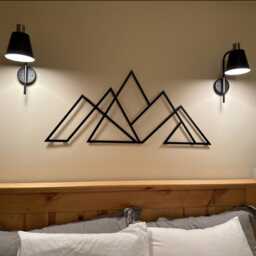 Mountain Metal Wall Art, Fireplace Decoration, Ranges View Decor - thumbnail 4