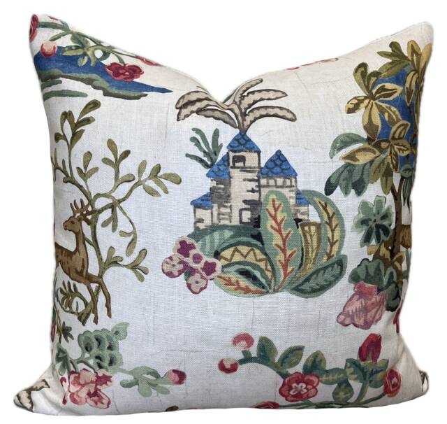 G.p & J Baker Knights Tale Light Jewel Double Sided Cushion Cover Pillow Coverts - image 1