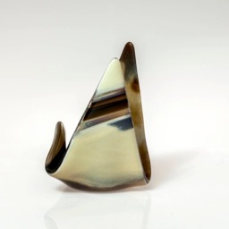 Fused Glass Votive, Candle Holder, Brown & Cream Hostess Gift, Wedding - thumbnail 4