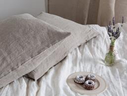 Linen Pillowcases-Linen Pillow Cover-Set Of Two Linen Pillowcases-Washed Shams-Natural Flax Pillowcases-Available in Any Sizes