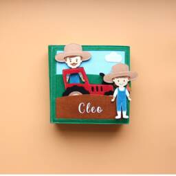 Personalized Quiet Book Farm - Busy As A Gift For Babies & Toddlers - Birthday Kids Montessori Toy - thumbnail 4