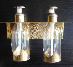 Moroccan Double Wall Holder For Two Soap Pump Dispensers & Shelf Organisers - Various - thumbnail 1