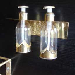 Moroccan Double Wall Holder For Two Soap Pump Dispensers & Shelf Organisers - Various - thumbnail 3
