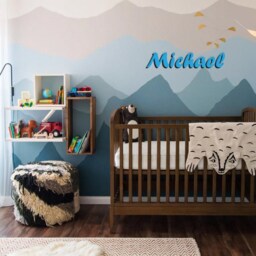 Personalized Custom Name Sign Wooden For Nursery Wall Decor Wood Letters Baby - thumbnail 3