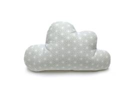 Cloud Pillow - Cuddle Pillow For Kids With Terry On The Backside Happy Star Green - thumbnail 1