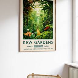 Kew Gardens Print, London Poster, Botanical William Morris Vintage Wall Art, Floral Rousseau A1/A2/A3/A4 - thumbnail 2