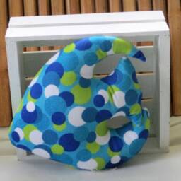 Minky Angel Fish Pillow Colorful Nautical Nursery Decor - thumbnail 2