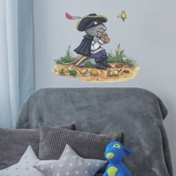 Highway Rat Wall Sticker, Eating Pastries Stickers, Decal, Gruffalo & Friends Sticker - thumbnail 2