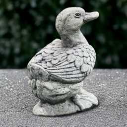 Concrete Goose Sculpture Stone Duck Figurine Outdoor Bird Statue Duck Lover Gift Front Door Decoration Animal Ornament Garden & Home Art - thumbnail 2