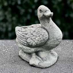 Concrete Goose Sculpture Stone Duck Figurine Outdoor Bird Statue Duck Lover Gift Front Door Decoration Animal Ornament Garden & Home Art - thumbnail 1