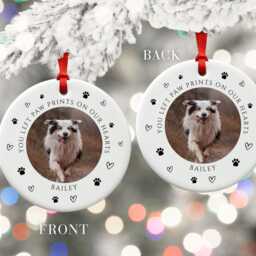 Personalized Pet Photo Memorial Ornament Custom Dog Cat Loss Gift - thumbnail 2