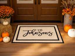Customized Couples Doormat - Personalized His & Hers Door Mat