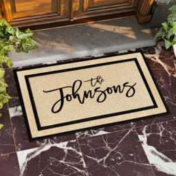 Customized Couples Doormat - Personalized His & Hers Door Mat - thumbnail 3