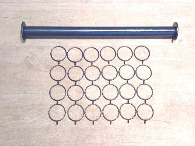 Curtain Rail Set-Uphandmade in UK Wrought Iron - Forge Steel + Free Fitting Kit - image 1