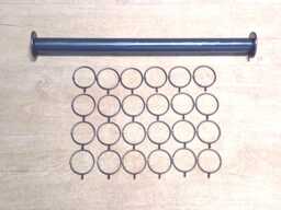 Curtain Rail Set-Uphandmade in UK Wrought Iron - Forge Steel + Free Fitting Kit - thumbnail 1