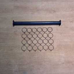 Curtain Rail Set-Uphandmade in UK Wrought Iron - Forge Steel + Free Fitting Kit - thumbnail 2