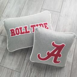 Alabama A Letterman Pillow, Roll Tide, University Of Alabama, Crimson Tide - thumbnail 3