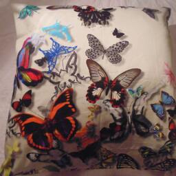 Designers Guild 100% Cotton Fabric Butterfly Parade Opali Cushion Cover/Pillow Cover - thumbnail 3