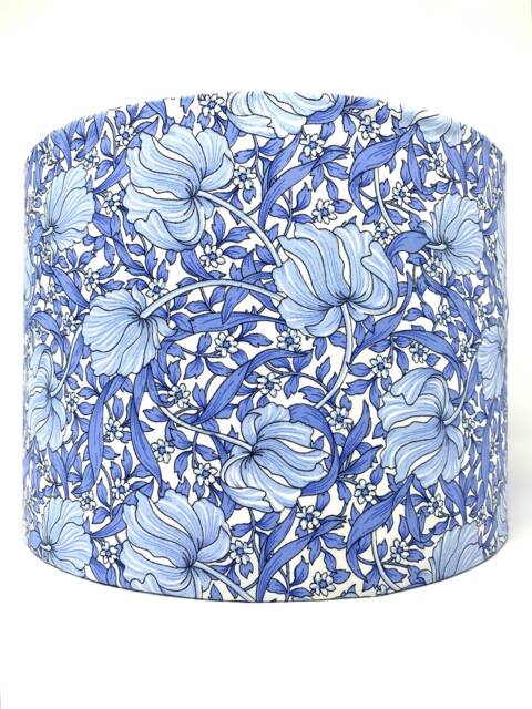 Morris Style Floral Lampshade Blue Art Nouveau Lamp Shade - image 1