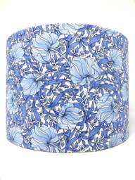 Morris Style Floral Lampshade Blue Art Nouveau Lamp Shade