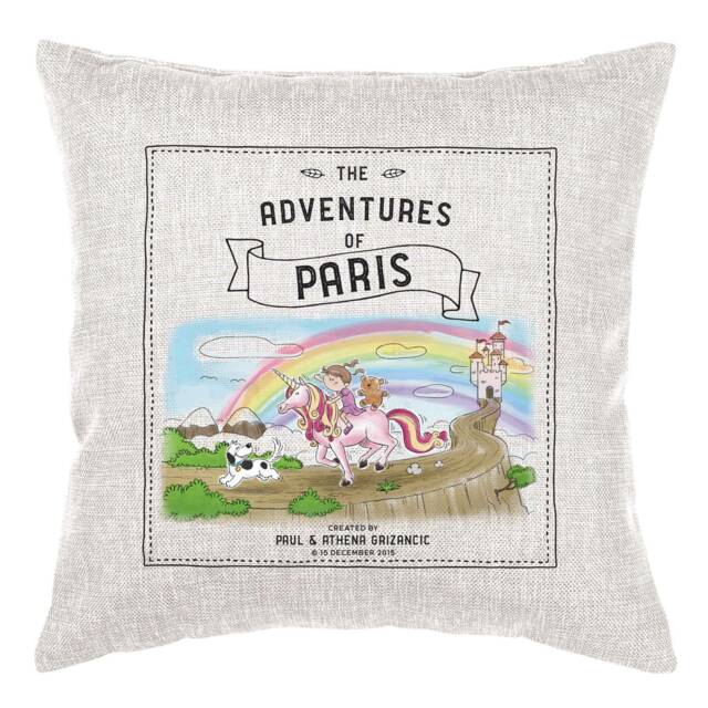 Cushion Gift Storybook Personalised - Unicorn Kids Decor - image 1