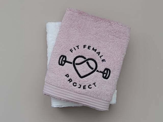 Personalised Gym Towels, Custom Embroidered Workout Fitness Logo Towels For Gyms, Personal Trainers, & Wellness Studios - image 1