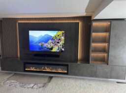 Media Wall Package - Acoustic Panels Tv Panel 4M Floating Unit 60 - thumbnail 1